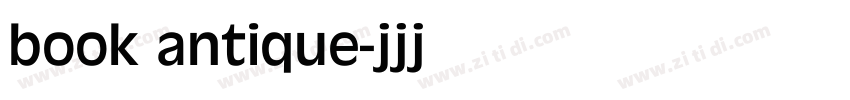 book antique字体转换